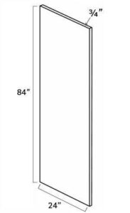 GW-REP2484-3/4"" Refrigerator End Panel | Forevermark Gramercy White