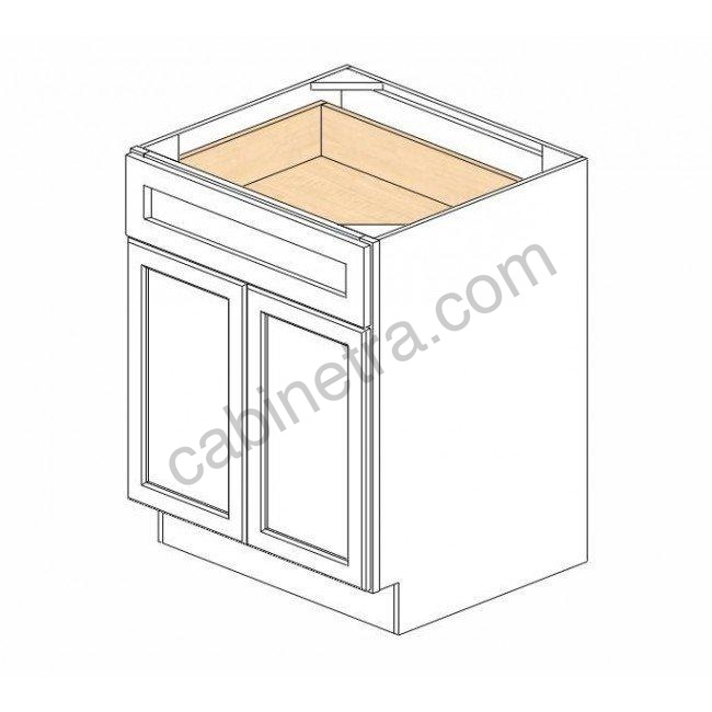 AN-B24B Double Door Base Cabinet | Forevermark Nova Light Grey Shaker