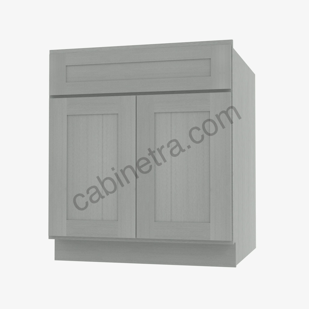 AN-B24B Double Door Base Cabinet | Forevermark Nova Light Grey Shaker
