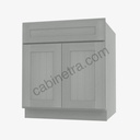 AN-B24B Double Door Base Cabinet | Forevermark Nova Light Grey Shaker