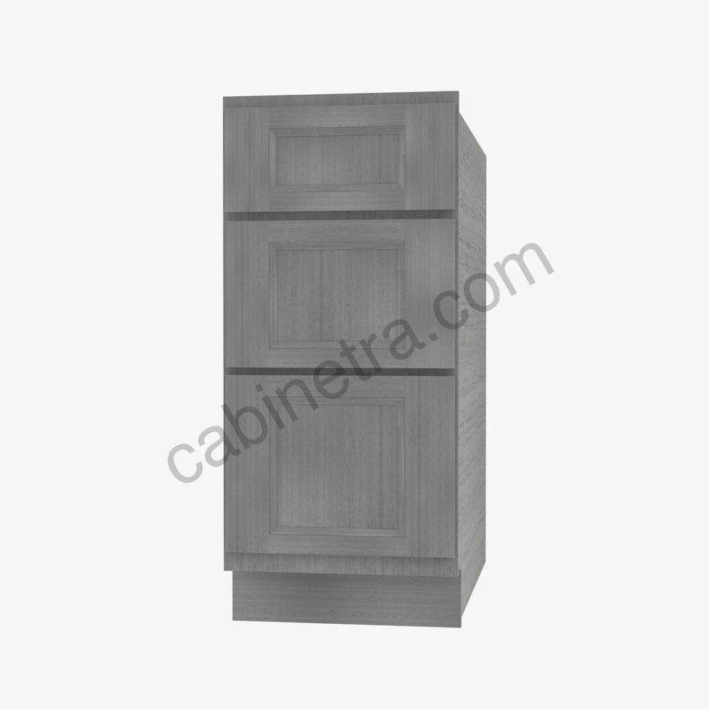 TG-DB15(3) 3 Drawer Pack Base Cabinet | Forevermark Midtown Grey