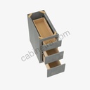TG-DB15(3) 3 Drawer Pack Base Cabinet | Forevermark Midtown Grey
