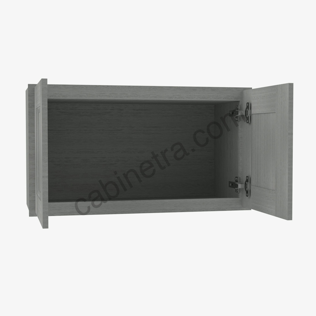 TG-W3324B Double Door Wall Cabinet | Forevermark Midtown Grey