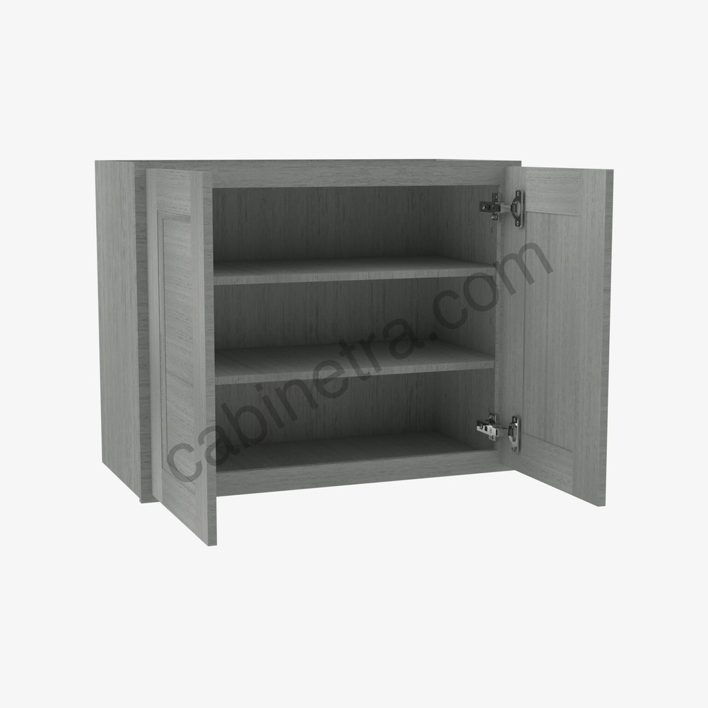 TG-W3336B Double Door Wall Cabinet | Forevermark Midtown Grey