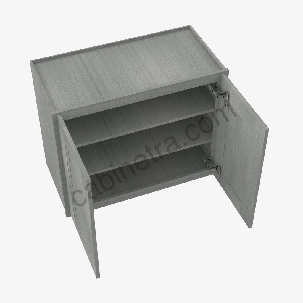 TG-W3336B Double Door Wall Cabinet | Forevermark Midtown Grey