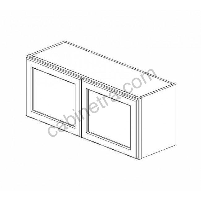 TG-W3615B Double Door Wall Cabinet | Forevermark Midtown Grey