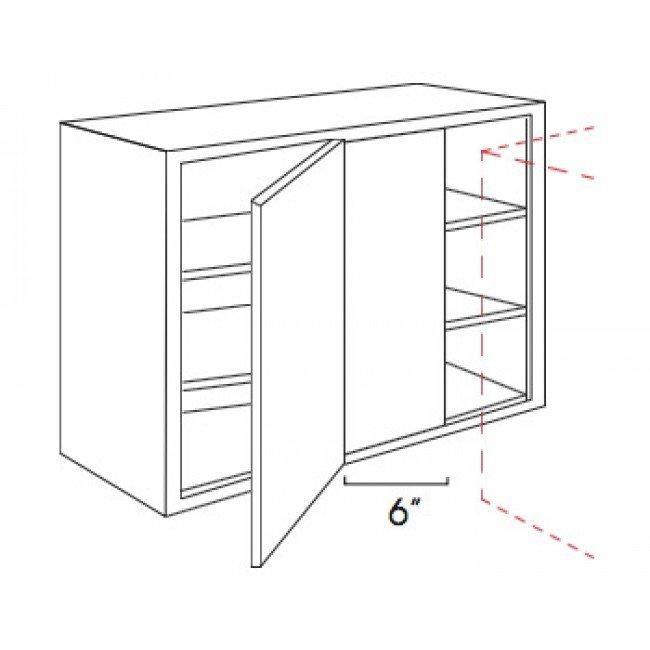 TG-WBLC30/33-3030 Wall Blind Corner Cabinet | Forevermark Midtown Grey