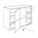TG-WBLC30/33-3036 Wall Blind Corner Cabinet | Forevermark Midtown Grey