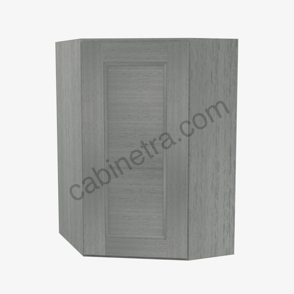 TG-WDC2436 Wall Diagonal Corner Cabinet | Forevermark Midtown Grey