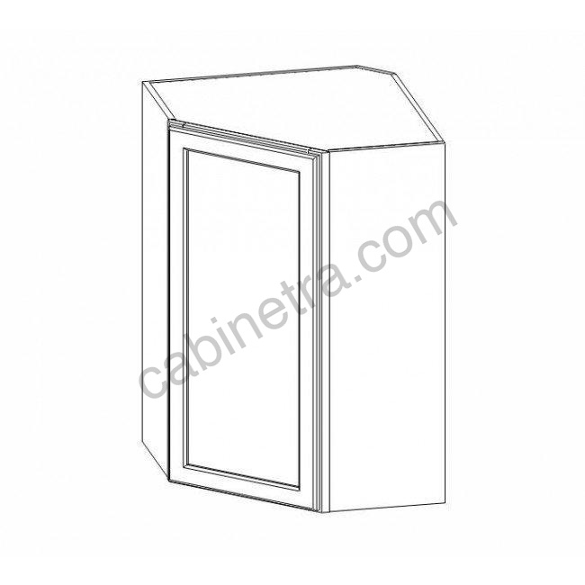 TG-WDC2436 Wall Diagonal Corner Cabinet | Forevermark Midtown Grey