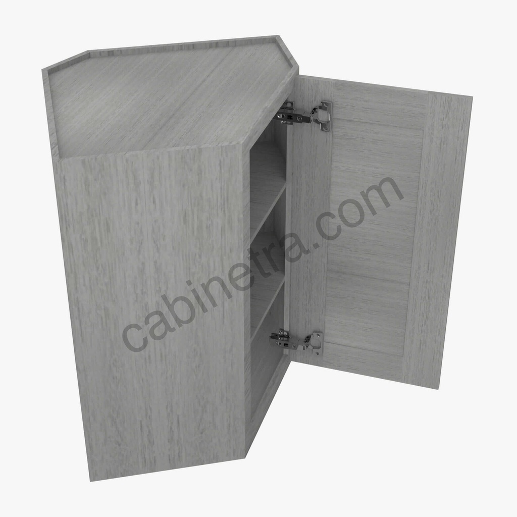 TG-WDC2436 Wall Diagonal Corner Cabinet | Forevermark Midtown Grey
