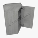 TG-WDC2436 Wall Diagonal Corner Cabinet | Forevermark Midtown Grey