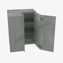 TG-WSQ2436 Easy Reach Wall Corner Cabinet | Forevermark Midtown Grey