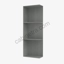 TG-WES530 Wall End Shelf with Open Shelves | Forevermark Midtown Grey