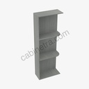 TG-WES530 Wall End Shelf with Open Shelves | Forevermark Midtown Grey