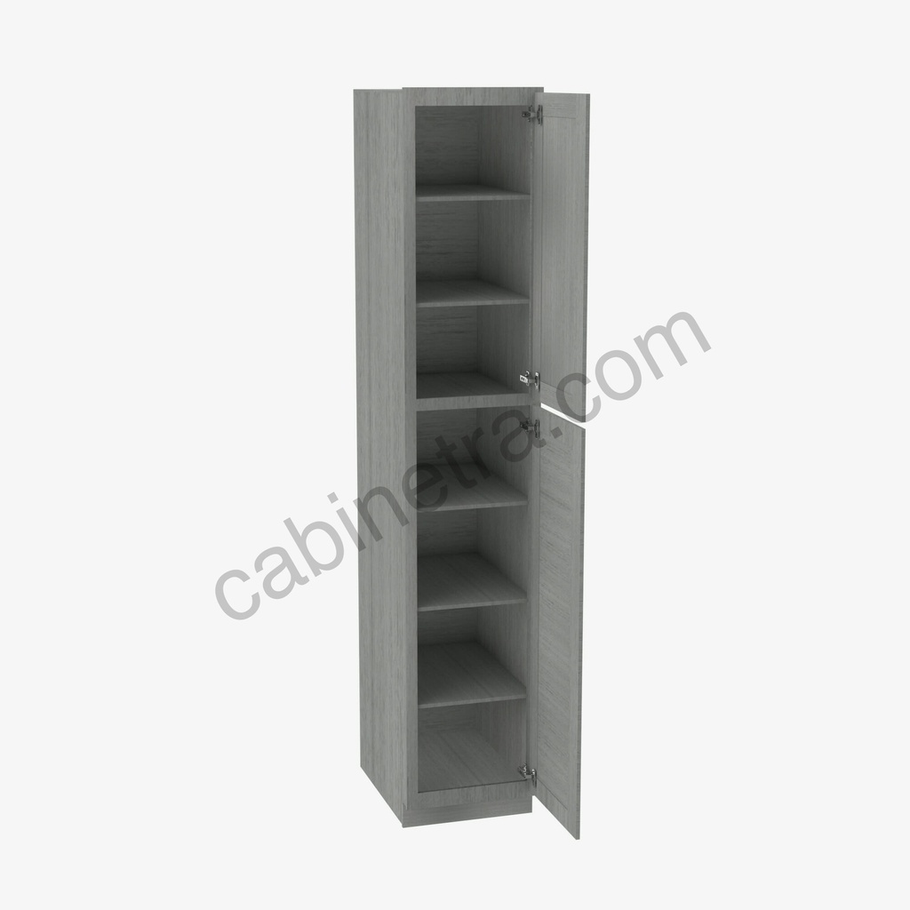 TG-WP1584 Tall Wall Pantry Cabinet | Forevermark Midtown Grey
