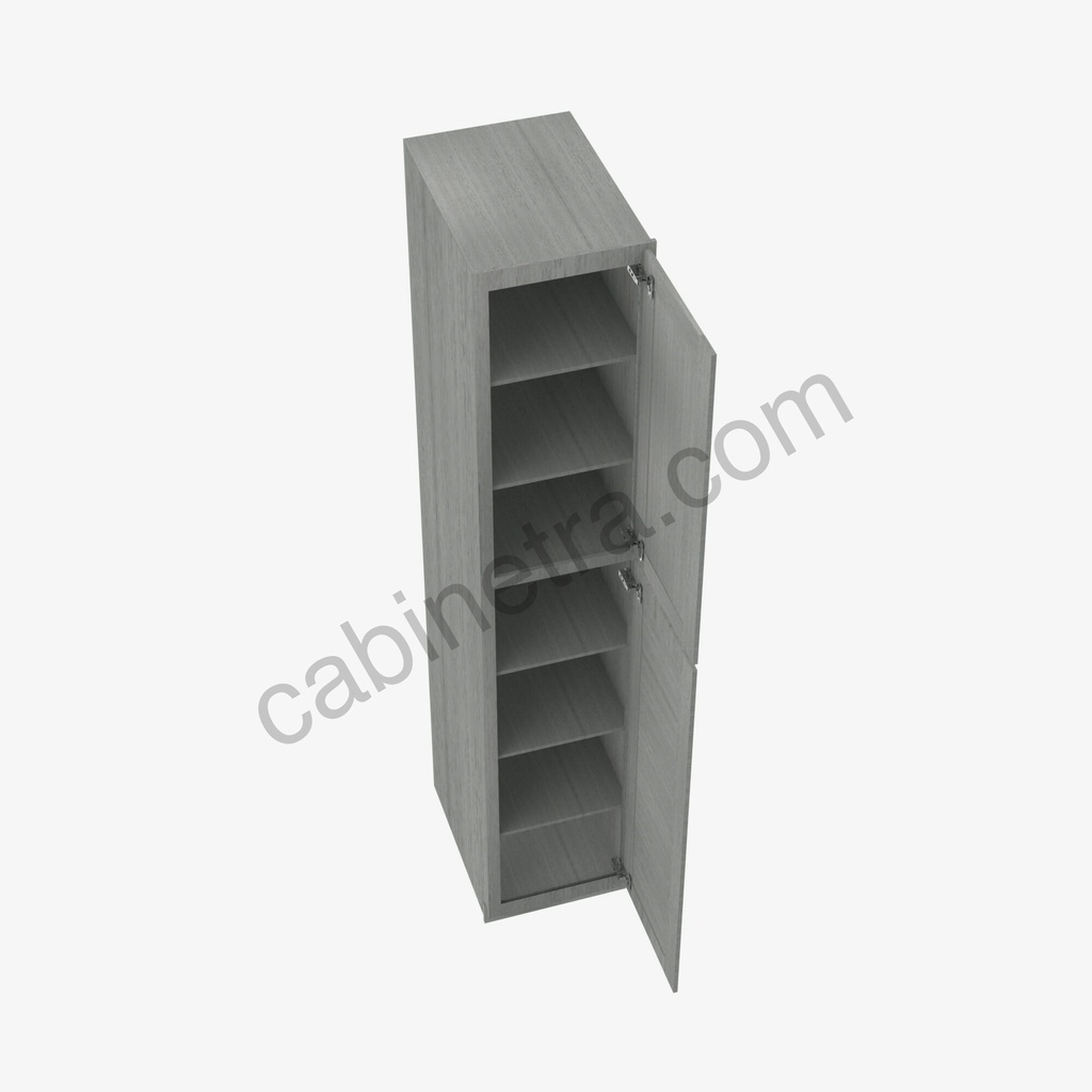 TG-WP1584 Tall Wall Pantry Cabinet | Forevermark Midtown Grey