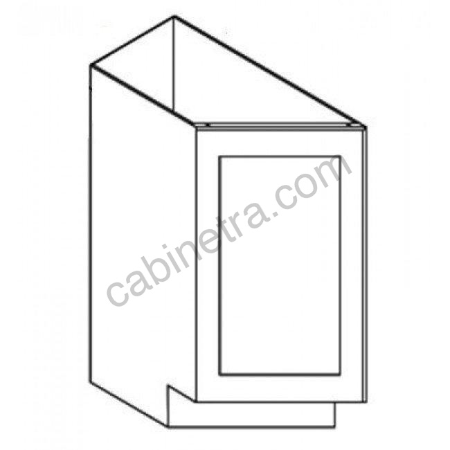 TS-BTC12R Base Transitional Cabinet Right | Forevermark Townsquare Grey
