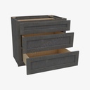 TS-DB36(3) 3 Drawer Pack Base Cabinet | Forevermark Townsquare Grey