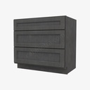 TS-DB36(3) 3 Drawer Pack Base Cabinet | Forevermark Townsquare Grey