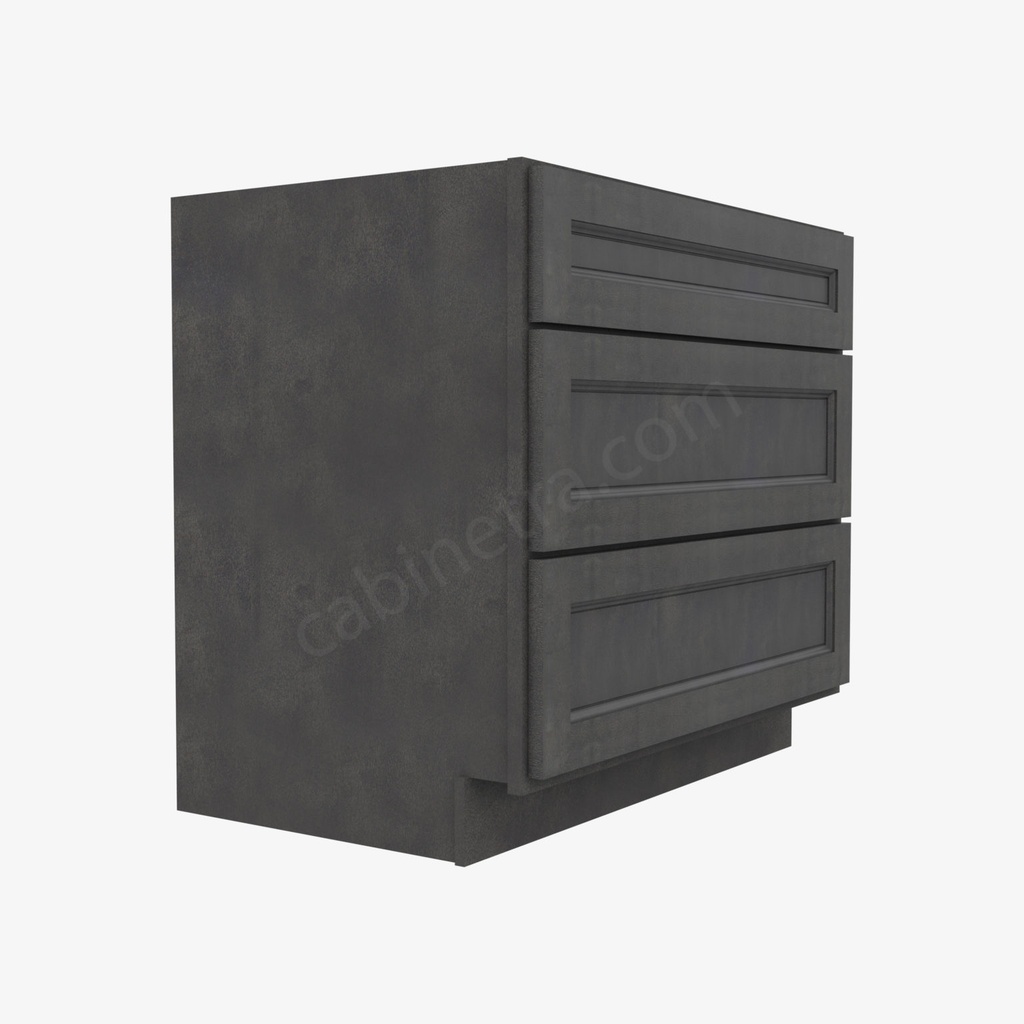 TS-DB36(3) 3 Drawer Pack Base Cabinet | Forevermark Townsquare Grey