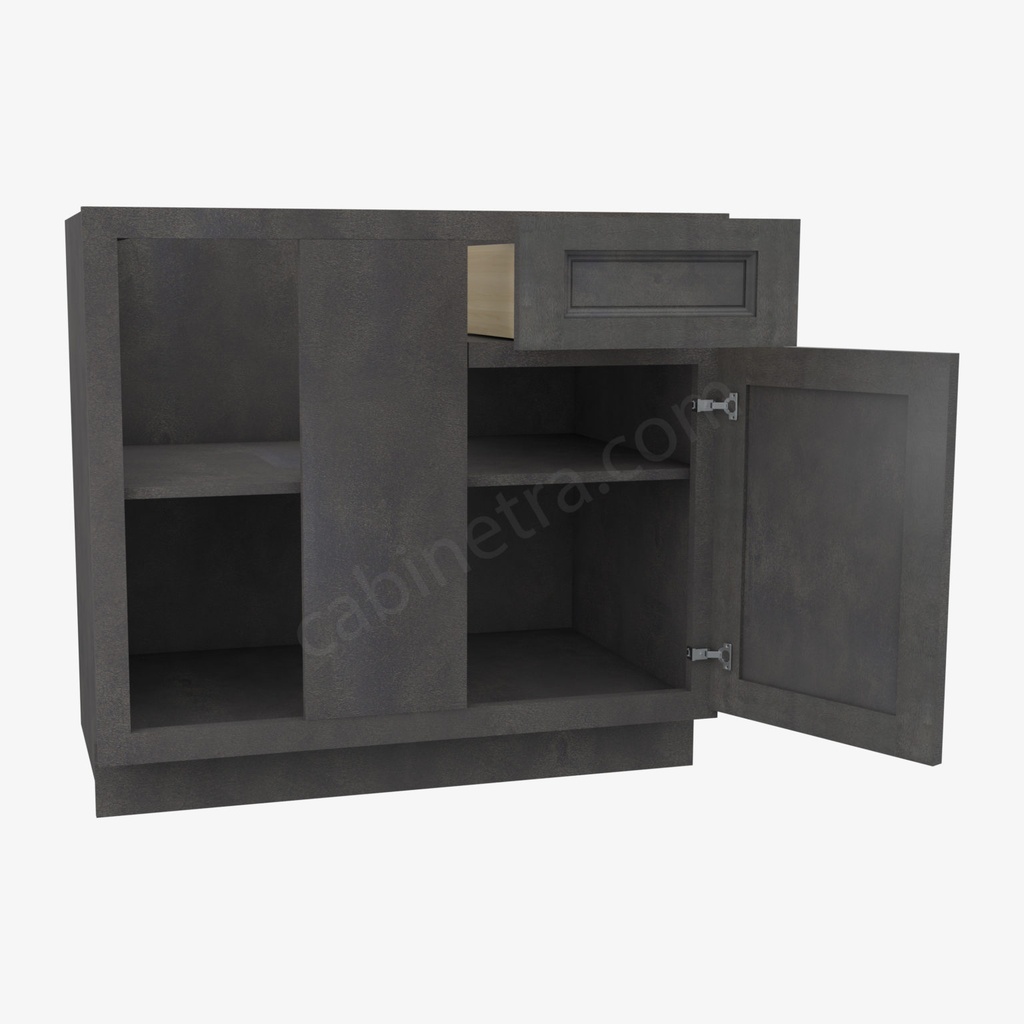 TS-BBLC39/42-36""W Base Blind Corner Cabinet | Forevermark Townsquare Grey