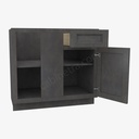 TS-BBLC39/42-36""W Base Blind Corner Cabinet | Forevermark Townsquare Grey