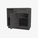 TS-BBLC39/42-36""W Base Blind Corner Cabinet | Forevermark Townsquare Grey