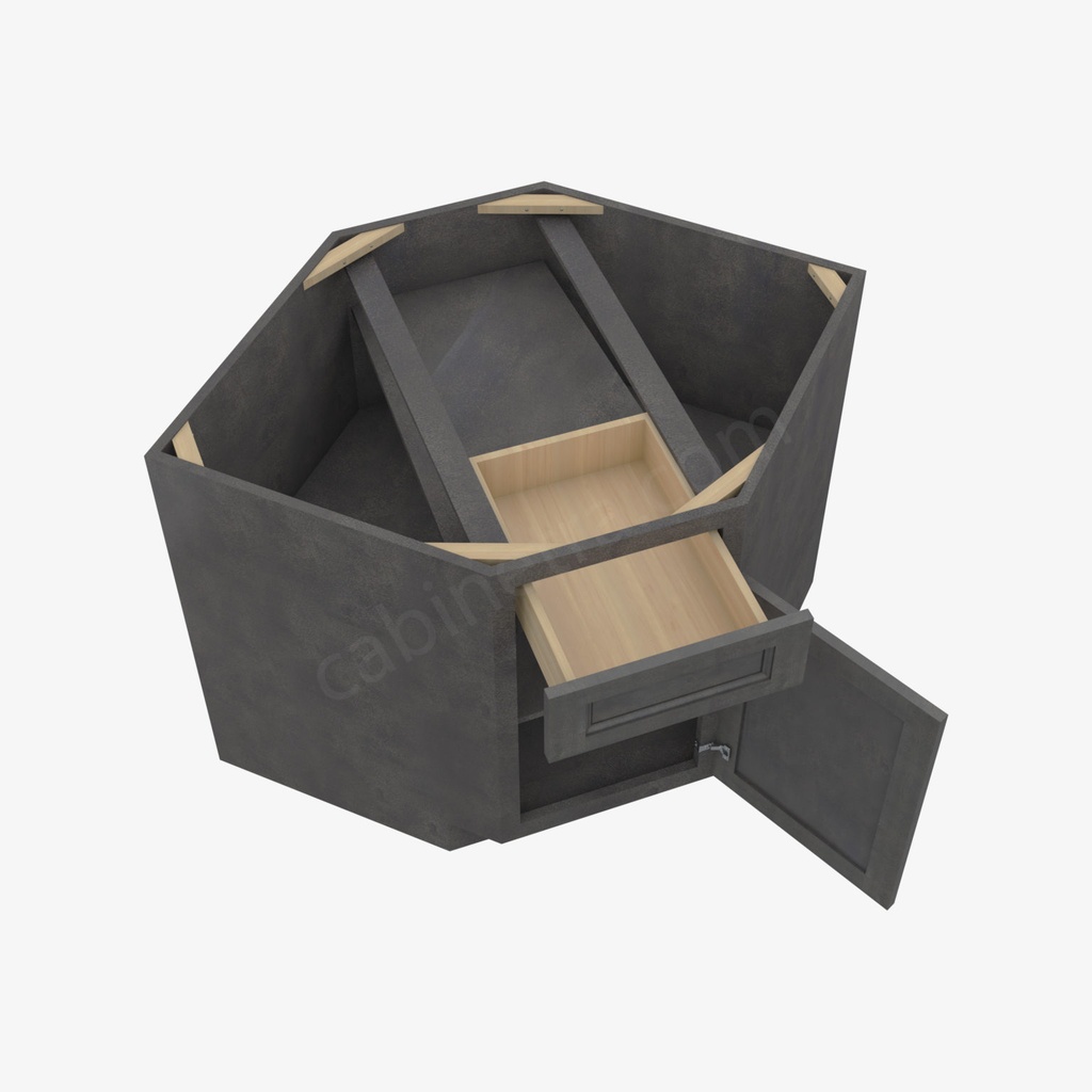 TS-BDCF36 Base Diagonal Corner Sink Cabinet | Forevermark Townsquare Grey