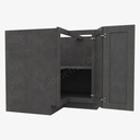 TS-LS3612S (EZR3612) Easy (EZ) Reach Lazy Susan Base Corner Cabinet | Forevermark Townsquare Grey