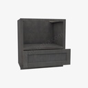 TS-B30MW (30""W) Microwave Base Cabinet | Forevermark Townsquare Grey