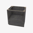 TS-B30MW (30""W) Microwave Base Cabinet | Forevermark Townsquare Grey
