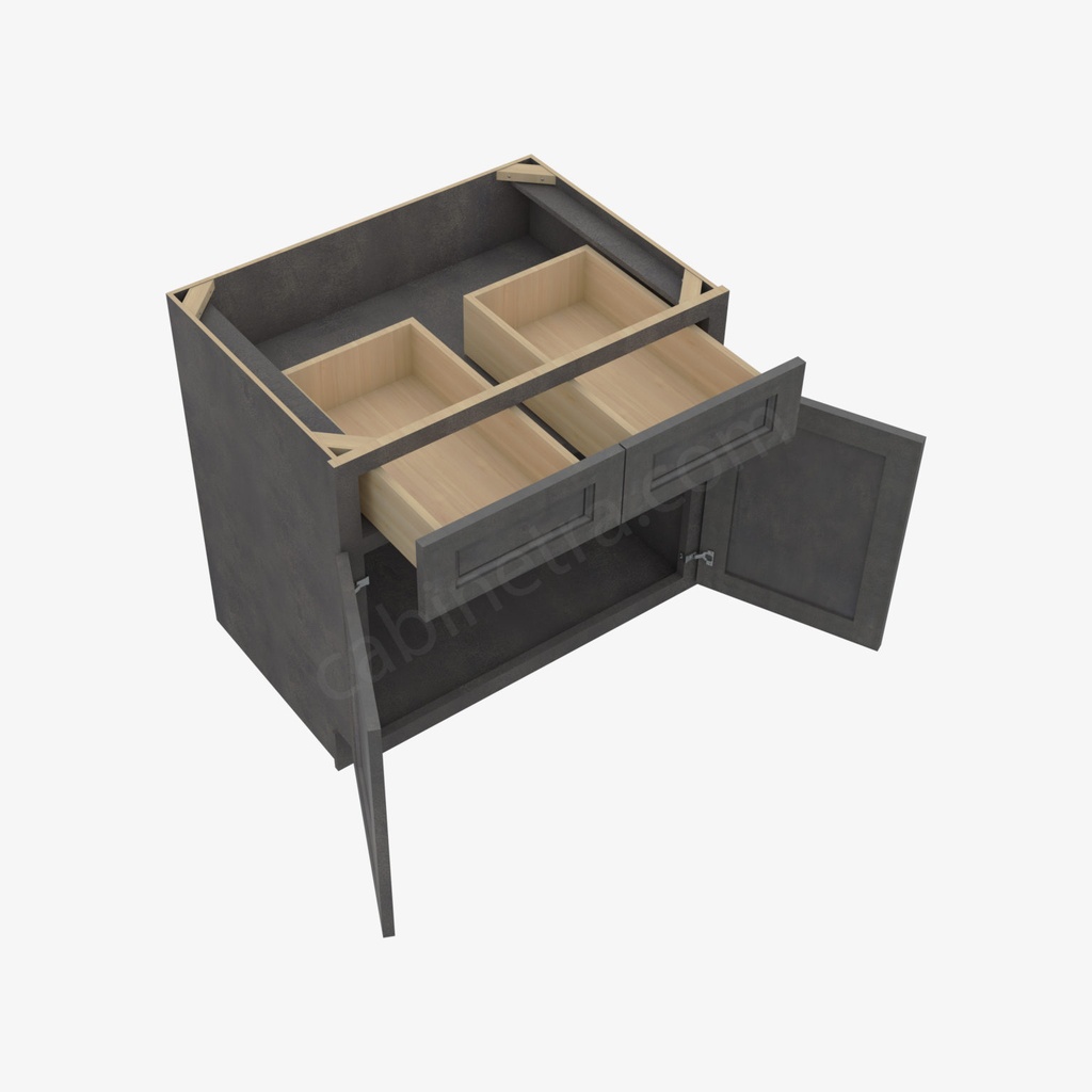 TS-B33B Double Door Base Cabinet | Forevermark Townsquare Grey