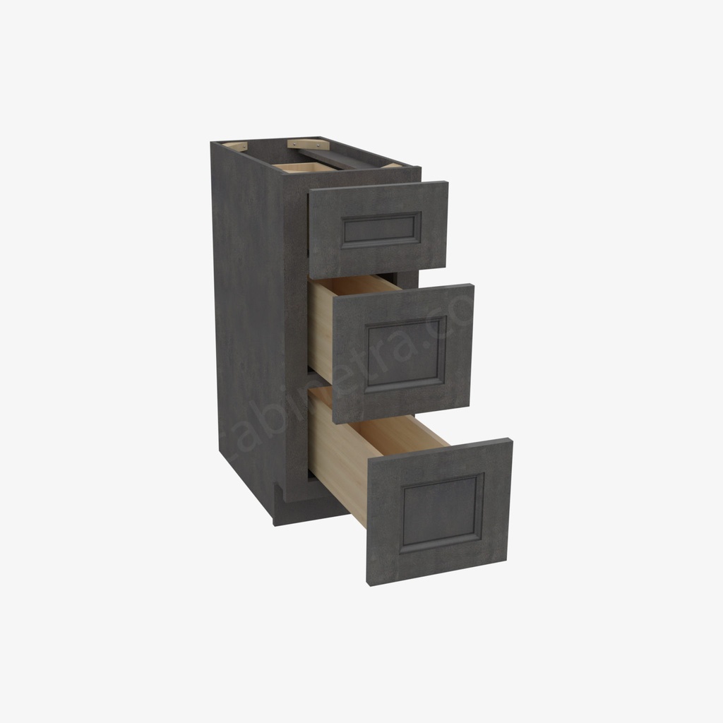 TS-DB12(3) 3 Drawer Pack Base Cabinet | Forevermark Townsquare Grey