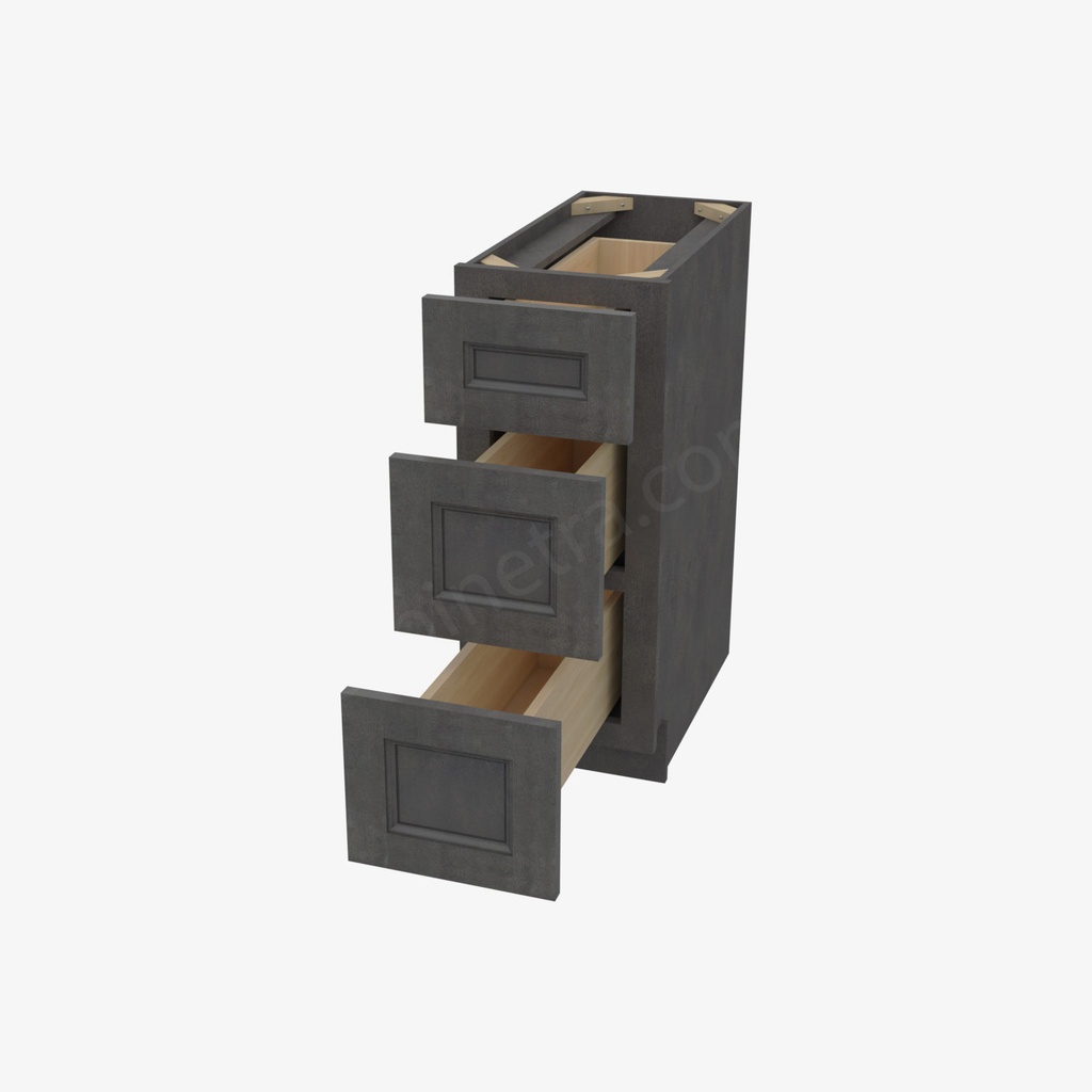 TS-DB12(3) 3 Drawer Pack Base Cabinet | Forevermark Townsquare Grey