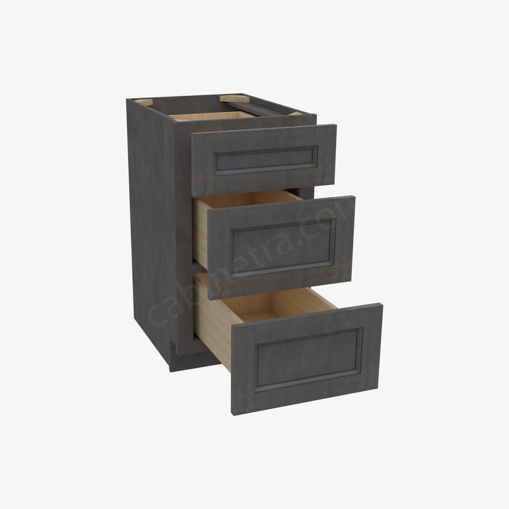 TS-DB18(3) 3 Drawer Pack Base Cabinet | Forevermark Townsquare Grey