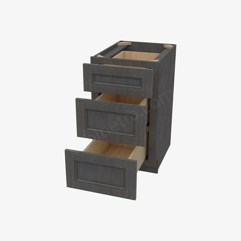 TS-DB18(3) 3 Drawer Pack Base Cabinet | Forevermark Townsquare Grey