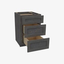TS-DB21(3) 3 Drawer Pack Base Cabinet | Forevermark Townsquare Grey