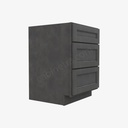 TS-DB24(3) 3 Drawer Pack Base Cabinet | Forevermark Townsquare Grey