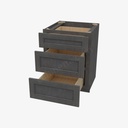 TS-DB24(3) 3 Drawer Pack Base Cabinet | Forevermark Townsquare Grey