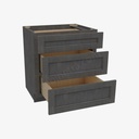 TS-DB30(3) 3 Drawer Pack Base Cabinet | Forevermark Townsquare Grey