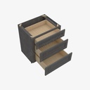TS-DB30(3) 3 Drawer Pack Base Cabinet | Forevermark Townsquare Grey