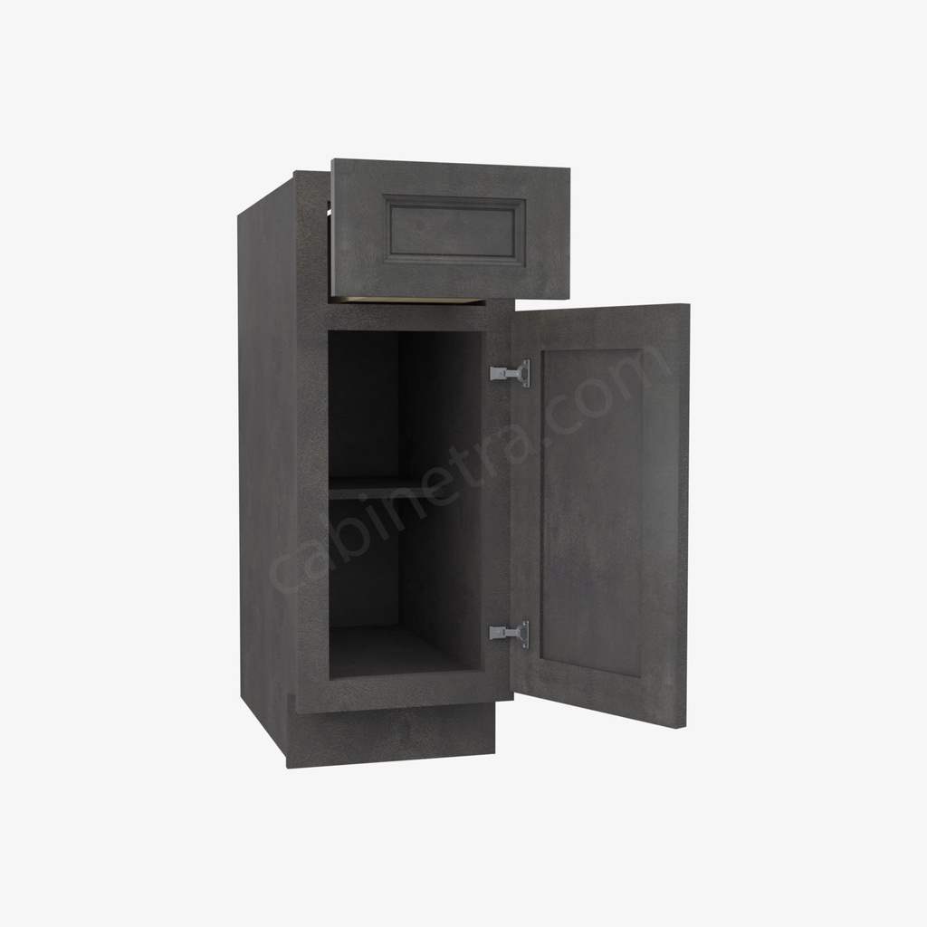 TS-B12 Single Door Base Cabinet | Forevermark Townsquare Grey