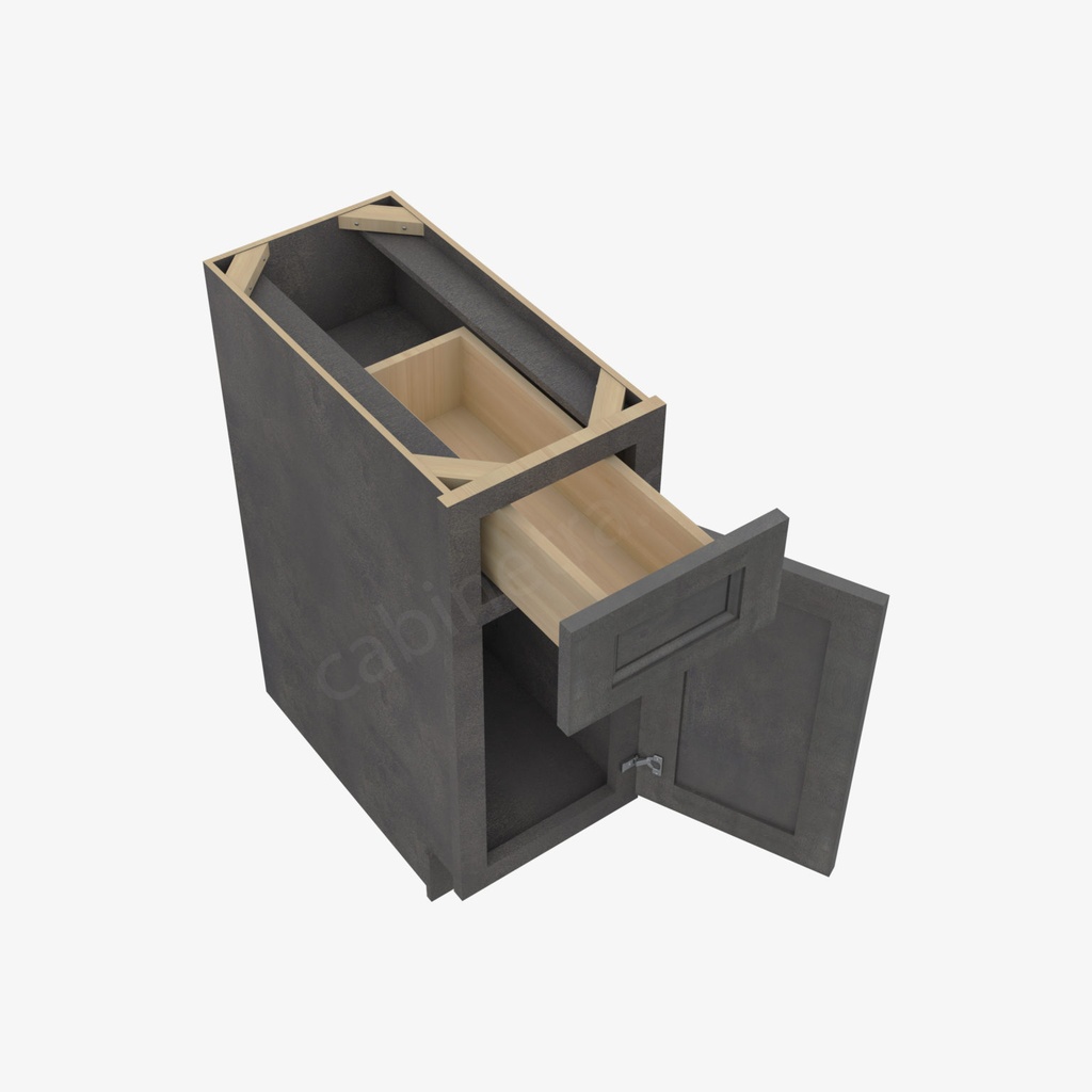 TS-B12 Single Door Base Cabinet | Forevermark Townsquare Grey