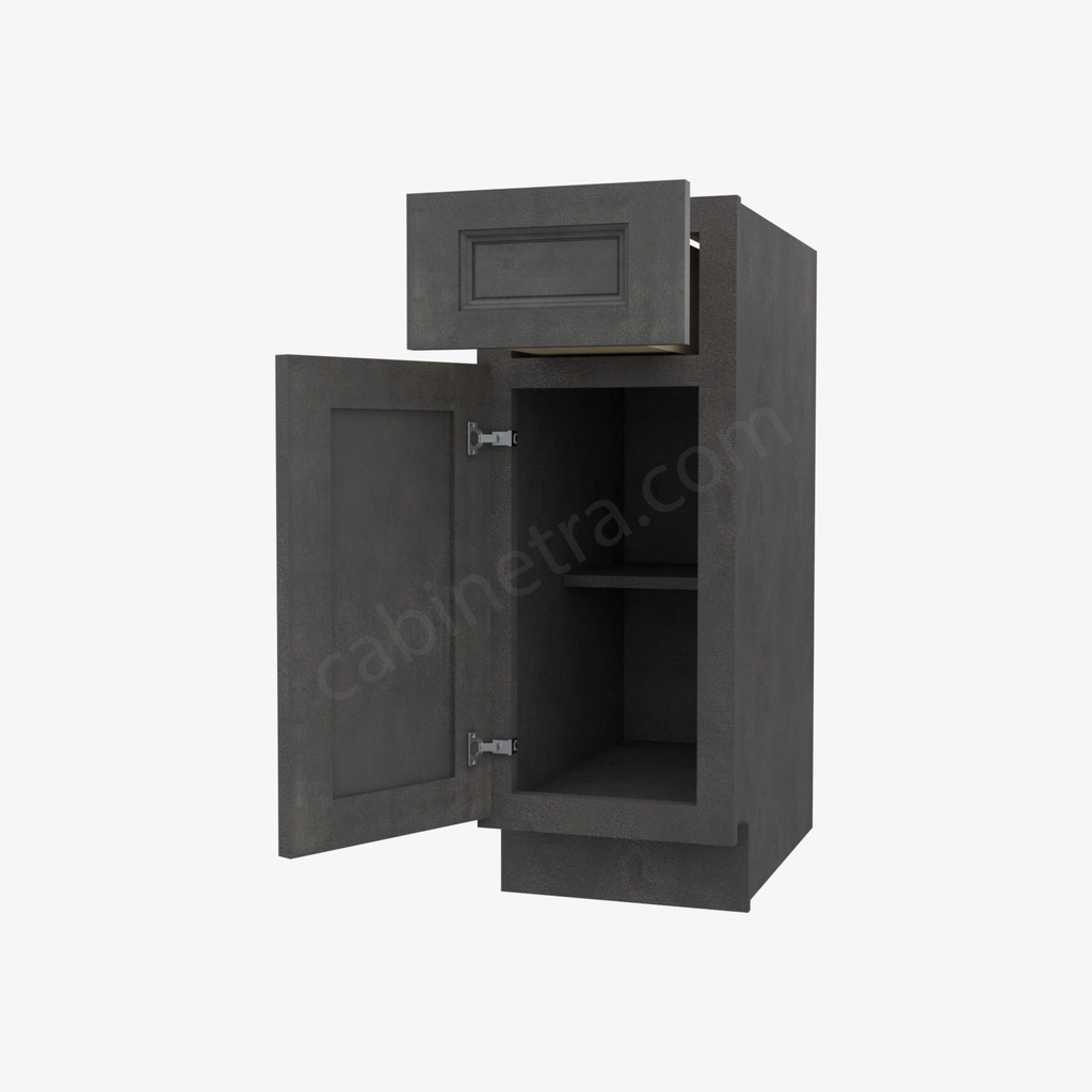 TS-B12 Single Door Base Cabinet | Forevermark Townsquare Grey