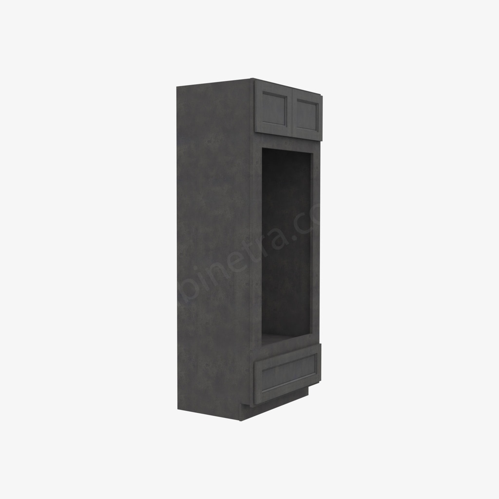 TS-OM3384B Tall Double Oven / Oven Microwave Cabinet | Forevermark Townsquare Grey