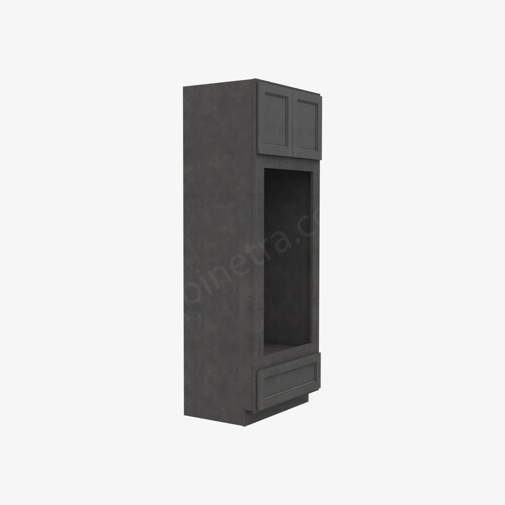 TS-OM3390B Tall Double Oven / Oven Microwave Cabinet | Forevermark Townsquare Grey