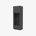 TS-OM3396B Tall Double Oven / Oven Microwave Cabinet | Forevermark Townsquare Grey