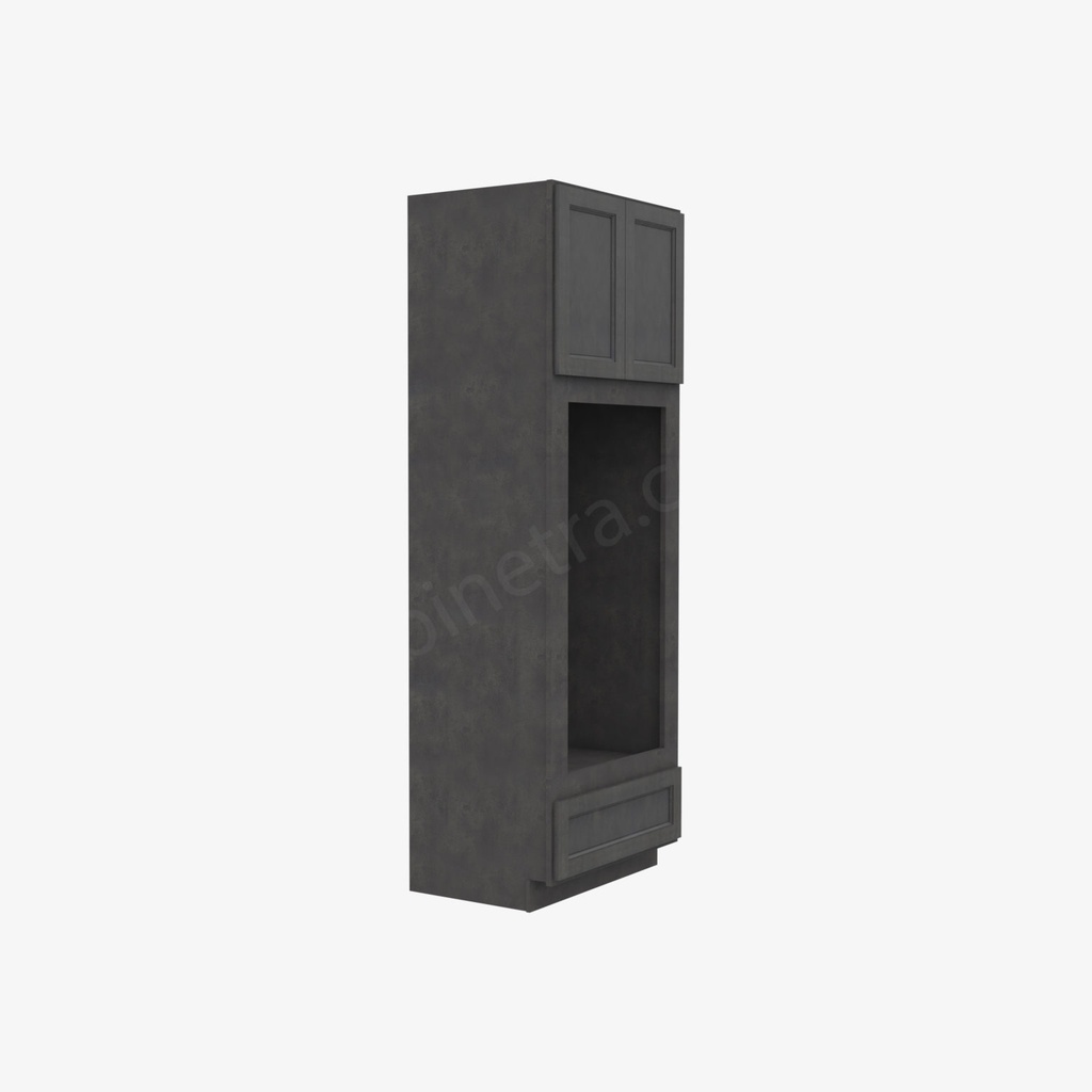 TS-OM3396B Tall Double Oven / Oven Microwave Cabinet | Forevermark Townsquare Grey