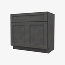 TS-S3621B-34-1/2"" Sink Base Vanity with Drawers | Forevermark Townsquare Grey